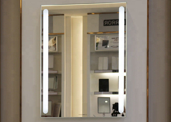 Antioxidant Smart LED Bathroom Mirror Size Customized Decorative Rectangle Mirrors